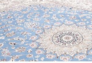 Tappeto Nain 9la Medaglione Floreale Azzurro Beige 250x348 Cm