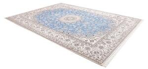 Tappeto Nain 9la Medaglione Floreale Azzurro Beige 250x348 Cm
