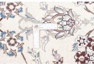 Tappeto Nain 9la Medaglione Floreale Blu Scuro Avorio 245x343 Cm