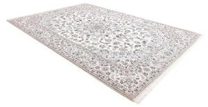 Tappeto Nain 9la Medaglione Floreale Avorio Blu 246x348 Cm