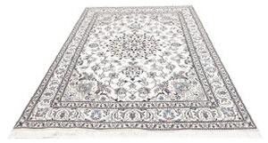Tappeto Nain Kashmar Medaglione Floreale Avorio Blu 165x243 Cm