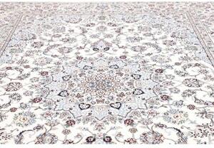 Tappeto Nain 9la Medaglione Floreale Avorio Blu 246x348 Cm