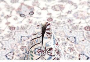 Tappeto Nain 9la Medaglione Floreale Avorio Blu 246x348 Cm