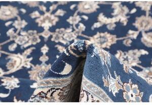 Tappeto Nain Kashmar Floreale Blu Avorio 201x300 Cm