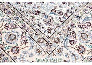 Tappeto Nain 9la Medaglione Floreale Avorio Blu 246x348 Cm