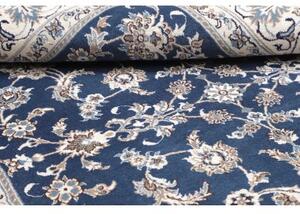 Tappeto Nain Kashmar Floreale Blu Avorio 201x300 Cm