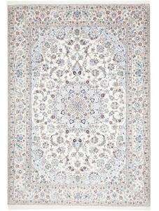 Tappeto Nain 9la Medaglione Floreale Avorio Blu 246x348 Cm