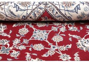 Tappeto Nain Kashmar Floreale Rosso Avorio Quadrato 197x204 Cm