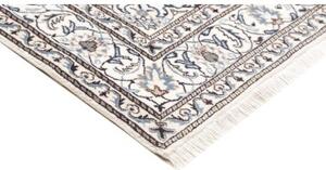 Tappeto Nain Kashmar Medaglione Floreale Rosso Avorio 167x247 Cm