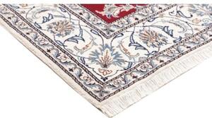 Tappeto Nain Kashmar Floreale Rosso Avorio Quadrato 197x204 Cm