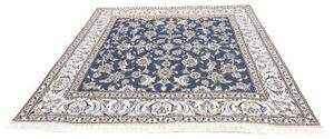 Tappeto Nain Kashmar Floreale Blu Avorio Quadrato 195x203 Cm