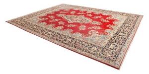 Tappeto Kerman Medaglione Floreale Rosso Blu 295x396 Cm