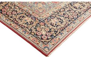 Tappeto Kerman Medaglione Floreale Rosso Blu 295x396 Cm