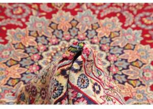 Tappeto Kerman Medaglione Floreale Rosso Avorio 245x362 Cm