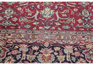 Tappeto Kerman Floreale Rosso Blu Scuro 360x517 Cm