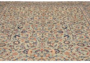 Tappeto Kashan Floreale Avorio Blu 275x385 Cm