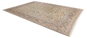 Tappeto Kashan Floreale Avorio Blu 275x385 Cm
