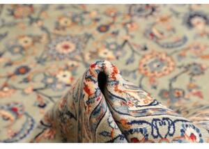 Tappeto Kashan Floreale Avorio Blu 275x385 Cm