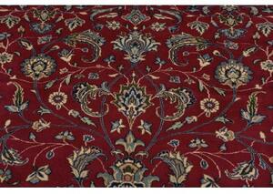 Tappeto Kerman Floreale Rosso Blu Scuro 360x517 Cm
