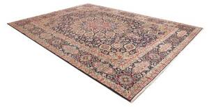 Tappeto Kerman Stilizzato Blu Scuro Rosso Mattone 278x378 Cm