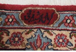 Tappeto Kerman Floreale Rosso Blu Scuro 360x517 Cm