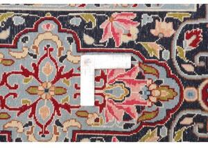 Tappeto Kerman Stilizzato Blu Scuro Rosso Mattone 278x378 Cm