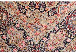 Tappeto Kerman Stilizzato Blu Scuro Rosso Mattone 278x378 Cm