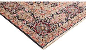 Tappeto Kerman Stilizzato Blu Scuro Rosso Mattone 278x378 Cm