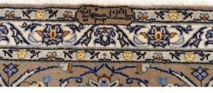 Tappeto Kashan Floreale Avorio Blu 294x398 Cm