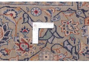 Tappeto Kashan Floreale Avorio Blu 275x385 Cm