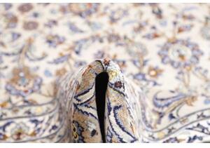 Tappeto Kashan Floreale Avorio Blu 294x398 Cm