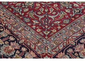 Tappeto Kerman Floreale Rosso Blu Scuro 360x517 Cm