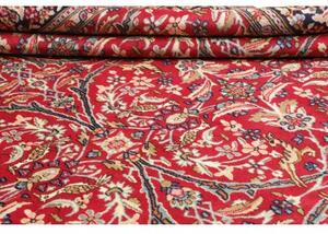 Tappeto Kerman Stilizzato Rosso Blu Scuro 288x380 Cm