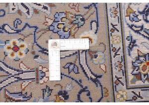 Tappeto Kashan Floreale Avorio Blu 294x398 Cm
