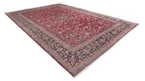 Tappeto Kerman Floreale Rosso Blu Scuro 360x517 Cm