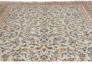 Tappeto Kashan Floreale Verde Menta Beige 272x388 Cm