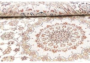 Tappeto Nain 6la Medaglione Floreale Avorio Blu 158x226 Cm