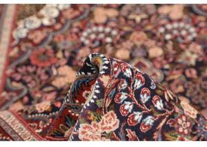 Tappeto Ilaam Medaglione Floreale Blu Scuro Rosso 111x164 Cm