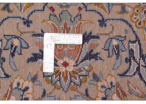 Tappeto Kashan Floreale Avorio Blu 271x395 Cm