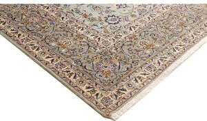 Tappeto Kashan Floreale Verde Menta Beige 272x388 Cm