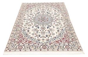 Tappeto Nain 9la Medaglione Floreale Avorio Blu 115x178 Cm