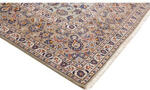 Tappeto Kashan Floreale Verde Salvia Beige 305x412 Cm