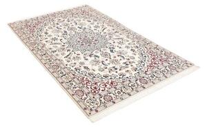 Tappeto Nain 9la Medaglione Floreale Avorio Blu 115x178 Cm