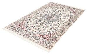 Tappeto Nain 9la Medaglione Floreale Avorio Blu 115x178 Cm