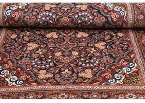 Tappeto Ilaam Medaglione Floreale Blu Scuro Rosso 111x164 Cm