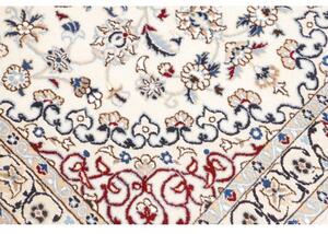 Tappeto Nain 9la Medaglione Floreale Avorio Blu 115x178 Cm