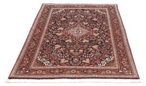 Tappeto Ilaam Medaglione Floreale Blu Scuro Rosso 111x164 Cm