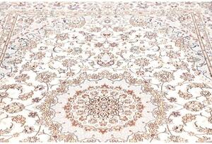 Tappeto Nain 6la Medaglione Floreale Avorio Blu 158x226 Cm