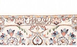 Tappeto Nain 6la Medaglione Floreale Avorio Blu 158x226 Cm