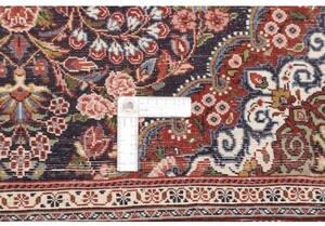 Tappeto Ilaam Medaglione Floreale Blu Scuro Rosso 111x164 Cm